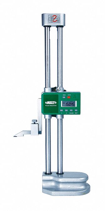 Digital Height Gauge: 0 in to 24 in /0 mm to 600 mm, Inch/Metric, +/-0.002 in Accuracy