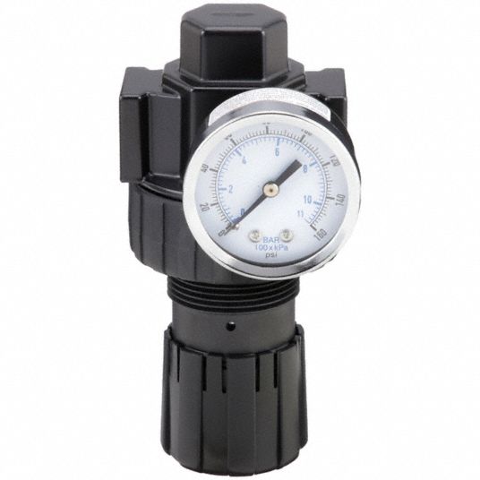 PARKER, Zinc, 1/2 in NPT, Compressed Air Regulator - 409X58|07R313AC ...