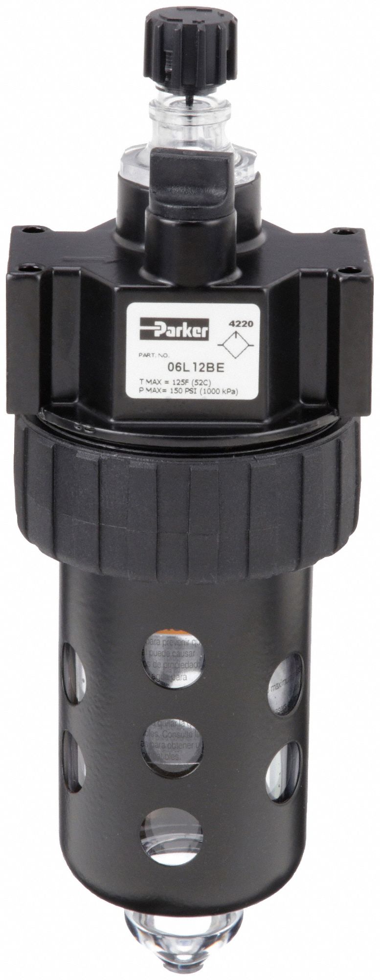 PARKER, Mist, 1/4 in NPT, Compressed Air Lubricator 409X6006L12BE