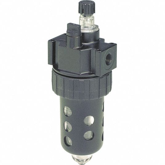 PARKER Compressed Air Lubricator: Mist, 3/4 in NPT, 90 cfm, 150 psi Max Op  Pressure, Plastic Bowl