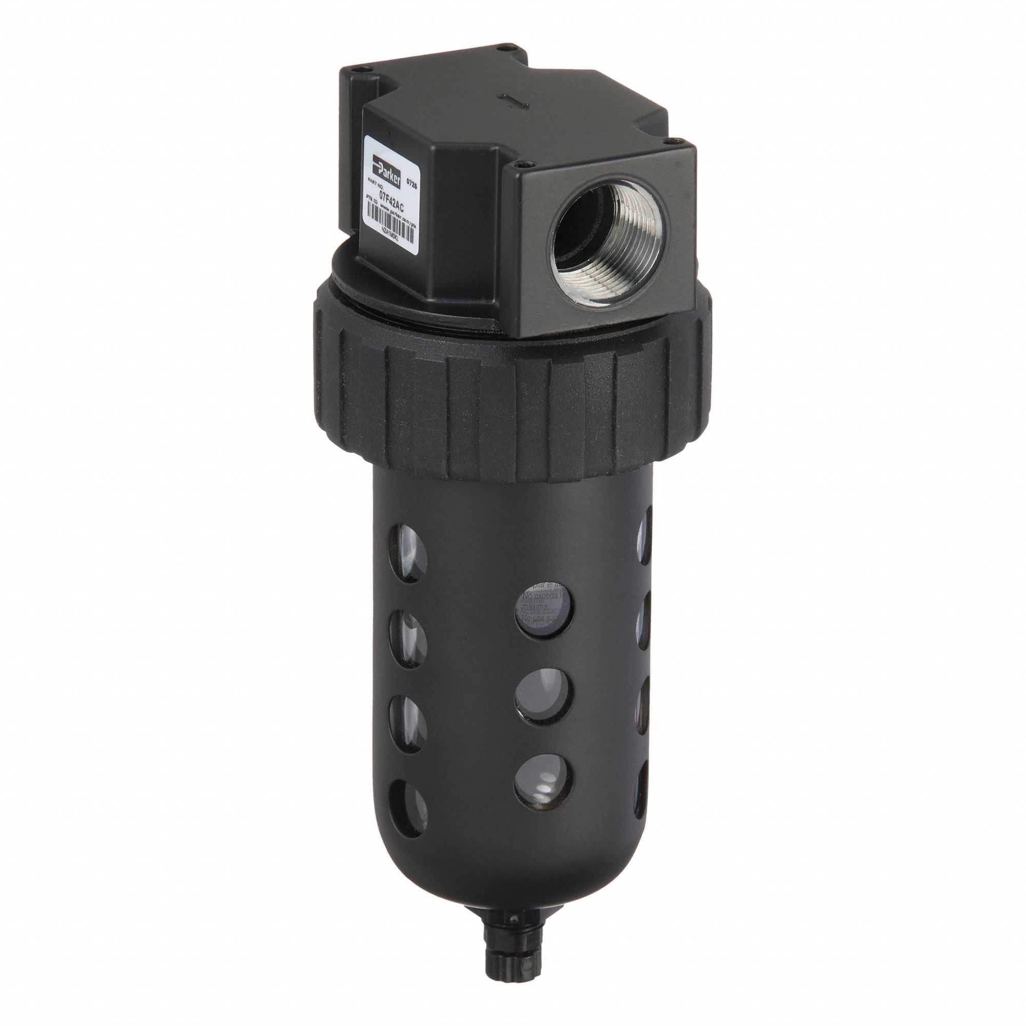 Compressed Air Filter: Particulate, 3/4 in NPT, 40 micron, 145 cfm, 150 psi Max Op Pressure