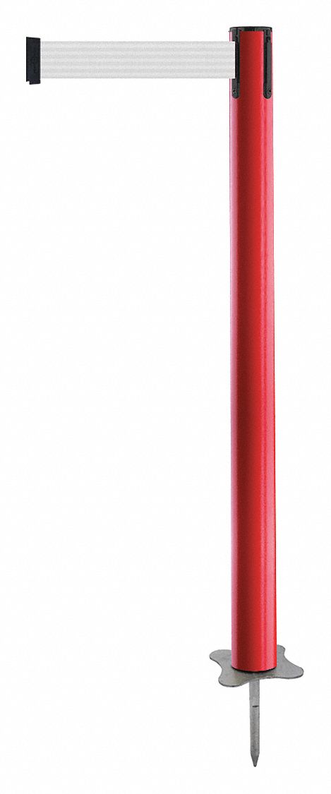 Spike Post, Red Post, 43" H
