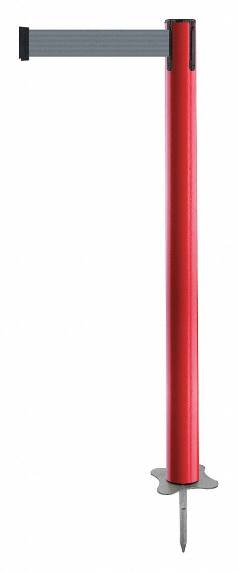 Spike Post, Red Post, 43" H