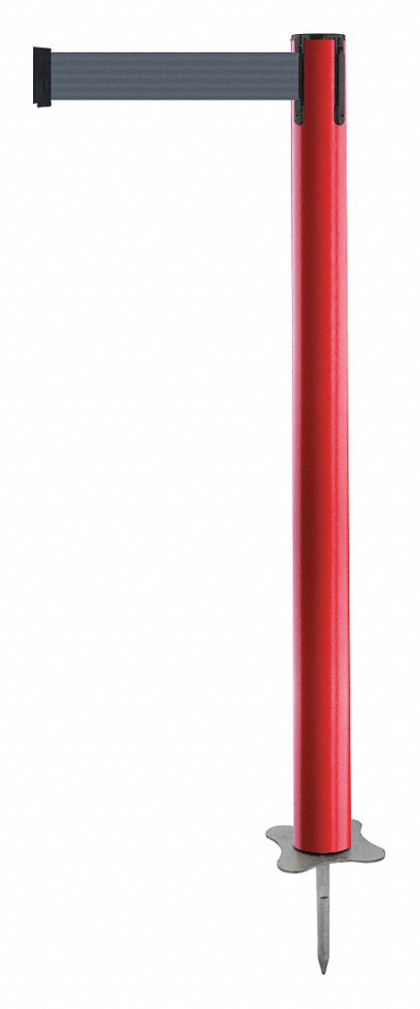 Spike Post, Red Post, 43" H