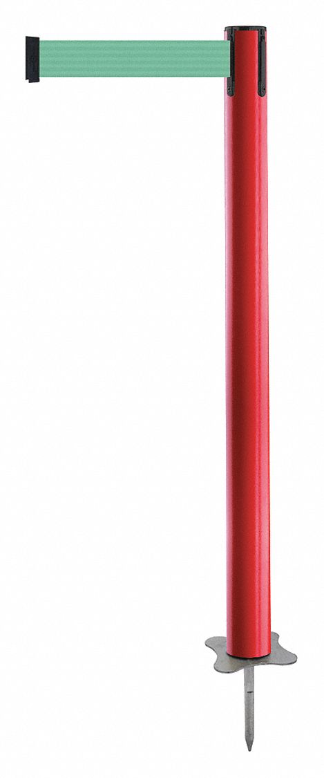 Spike Post, Red Post, 43" H
