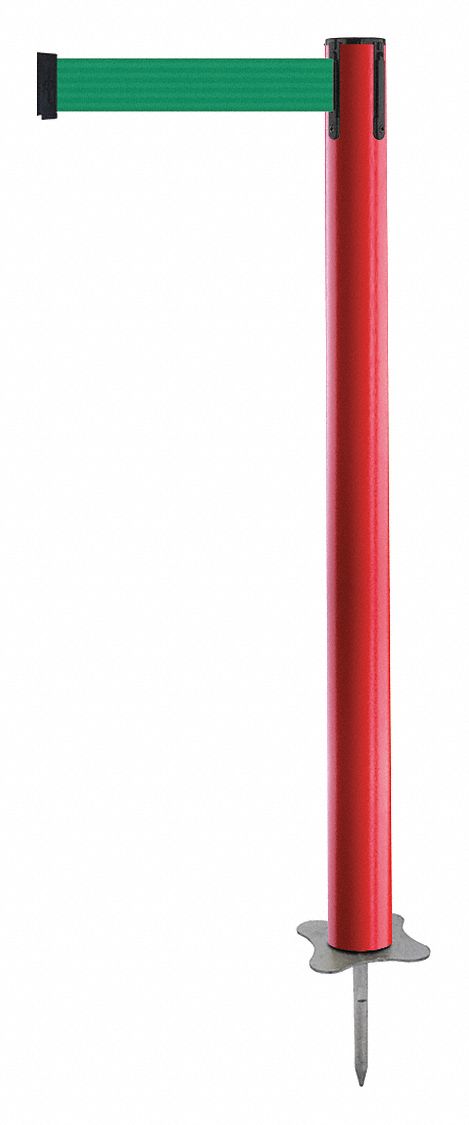 Spike Post, Red Post, 43" H