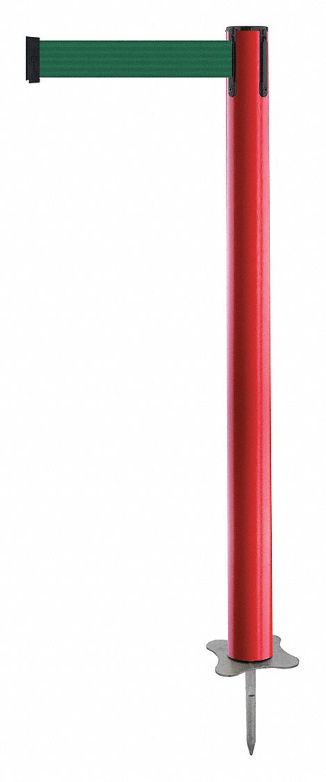 Spike Post, Red Post, 43" H