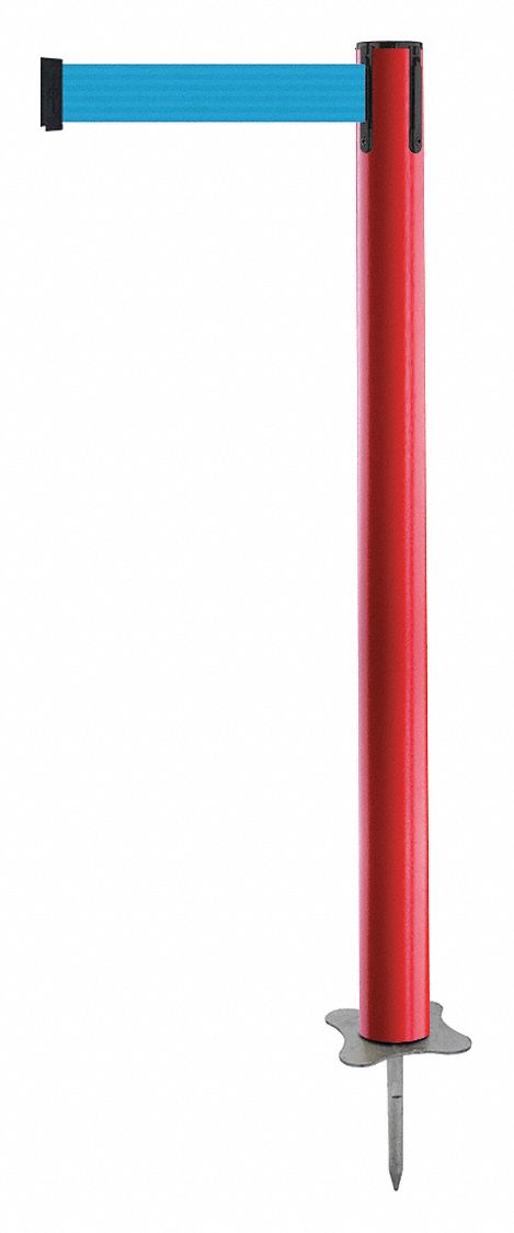 Spike Post, Red Post, 43" H