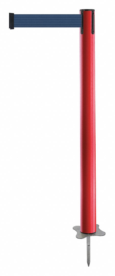 Spike Post, Red Post, 43" H