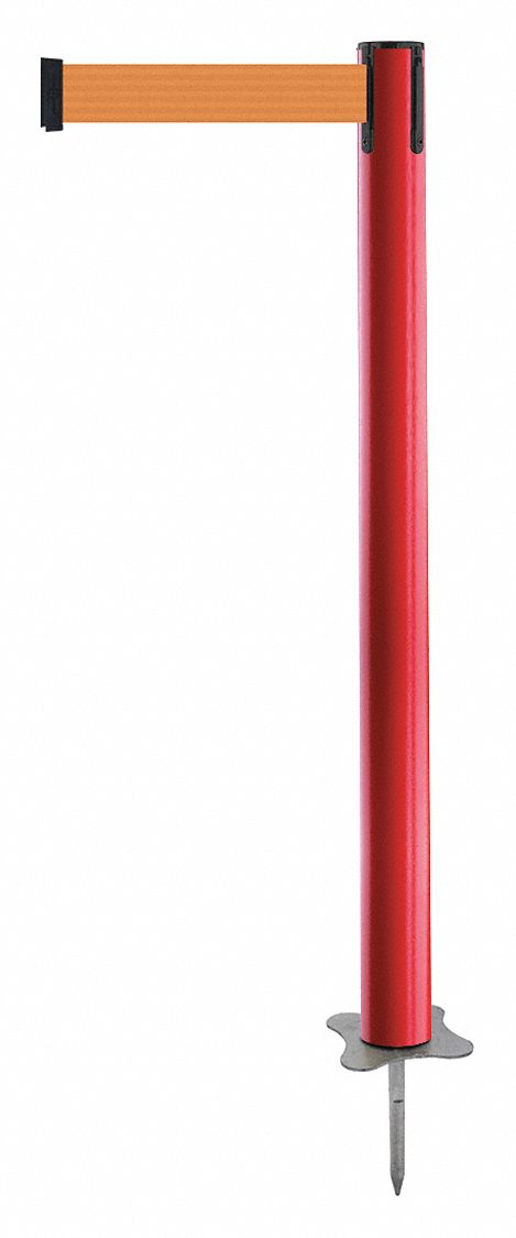 Spike Post, Red Post, 43" H