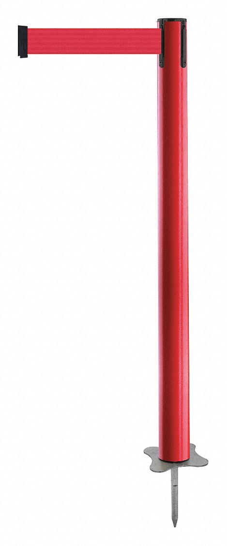 Spike Post, Red Post, 43" H