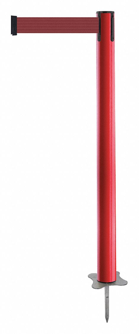 Spike Post, Red Post, 43" H