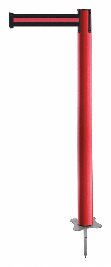 Spike Post, Red Post, 43" H