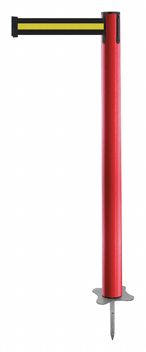 Spike Post, Red Post, 43" H