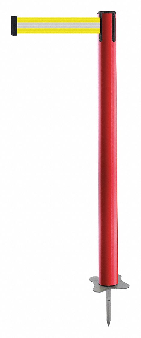 Spike Post, Red Post, 43" H
