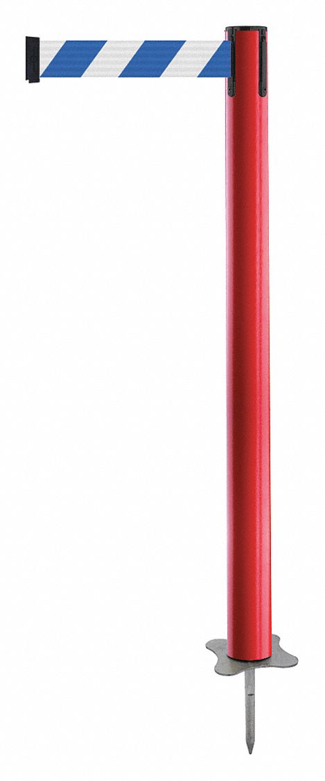 Spike Post, Red Post, 43" H