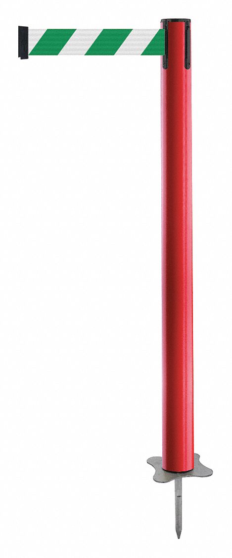 Spike Post, Red Post, 43" H