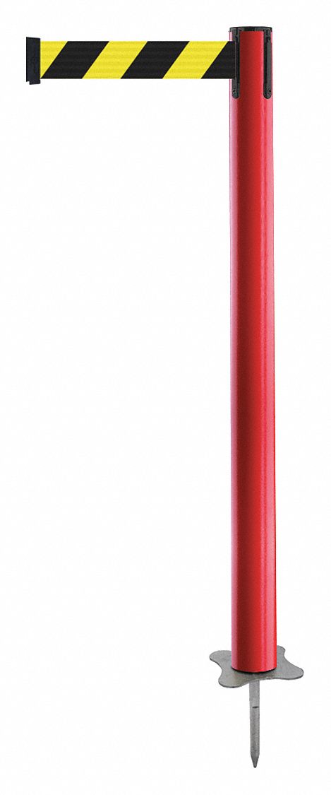 Spike Post, Red Post, 43" H
