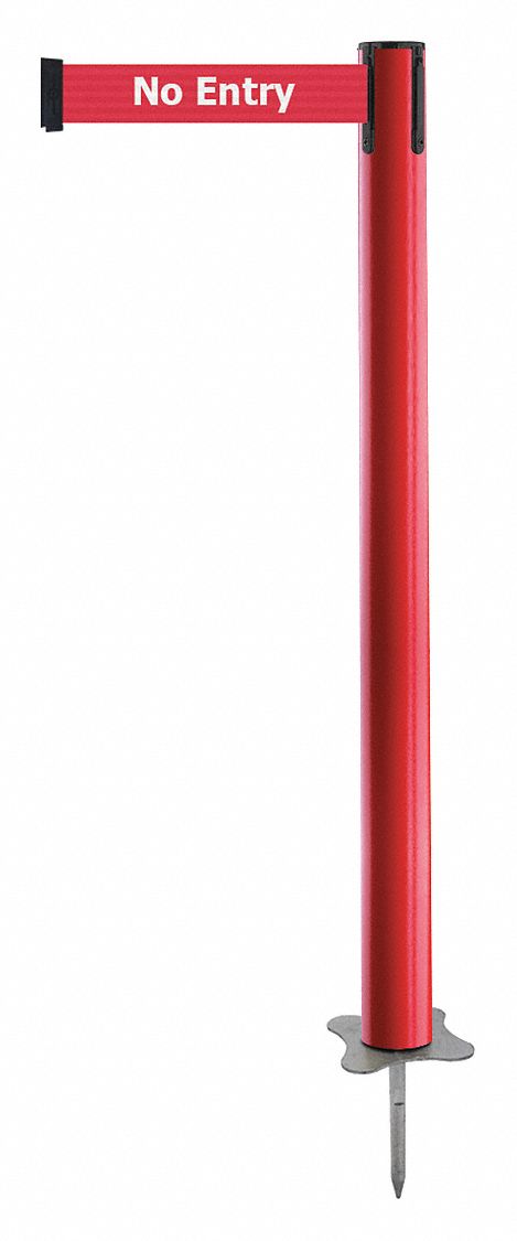 Spike Post, Red Post, 43" H