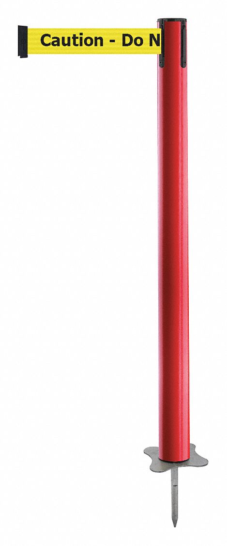 Spike Post, Red Post, 43" H