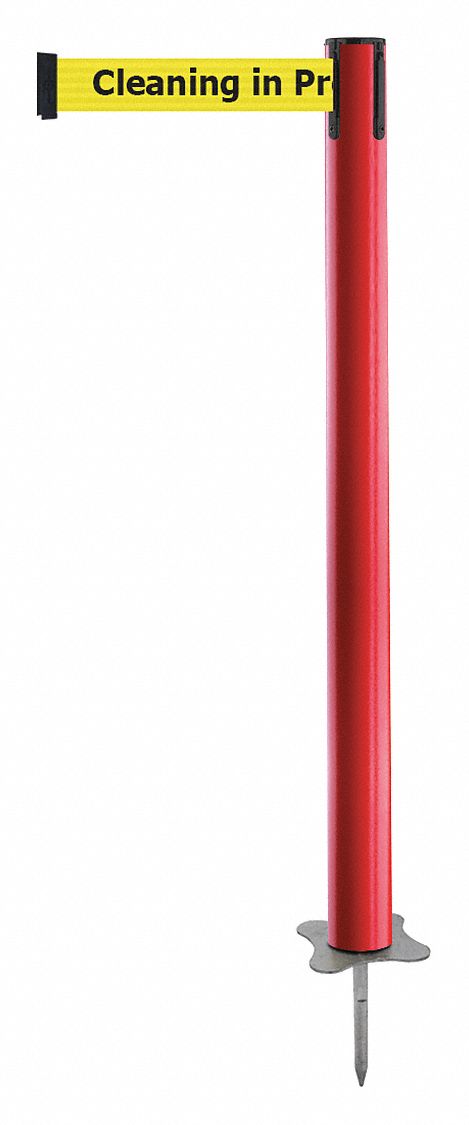 Spike Post, Red Post, 43" H
