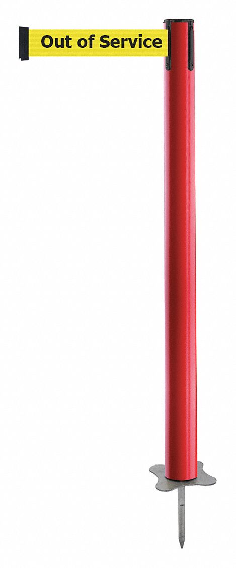 Spike Post, Red Post, 43" H
