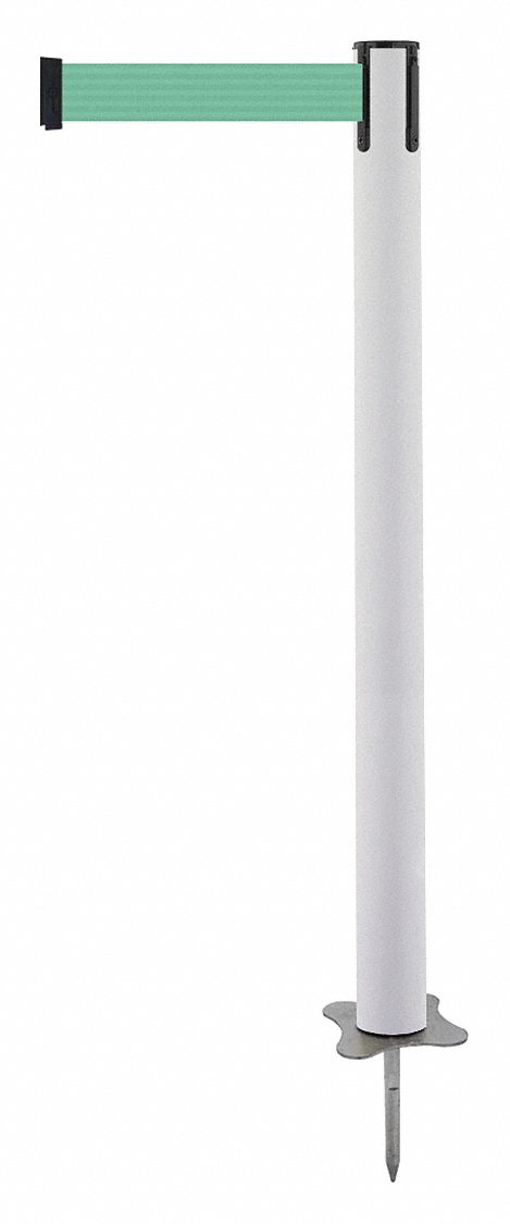 Spike Post, White Post, 43" H