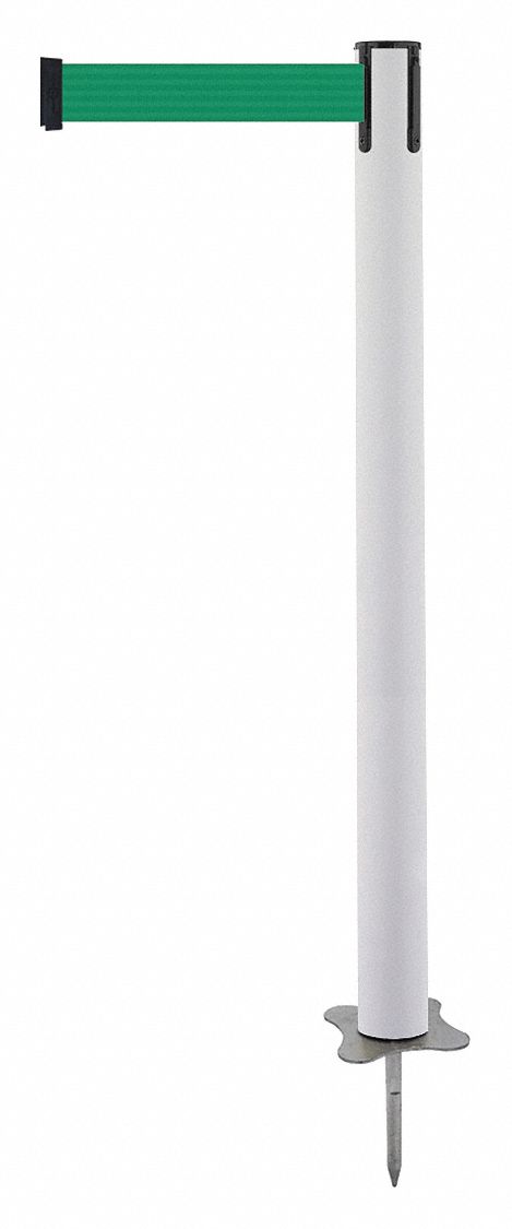 Spike Post, White Post, 43" H