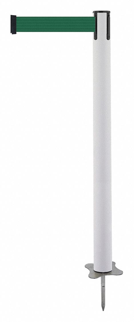 Spike Post, White Post, 43" H