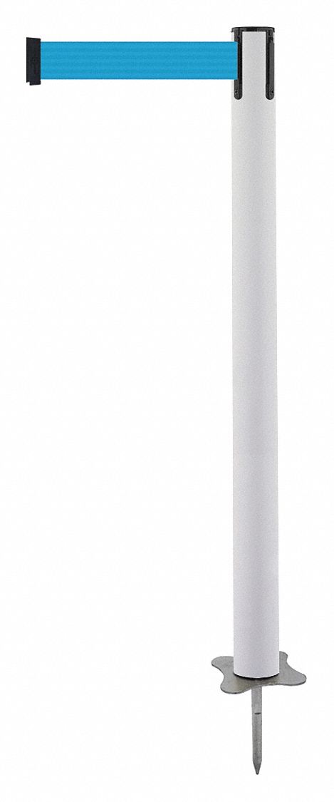 Spike Post, White Post, 43" H