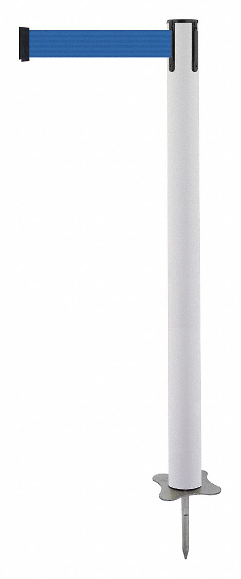 Spike Post, White Post, 43" H