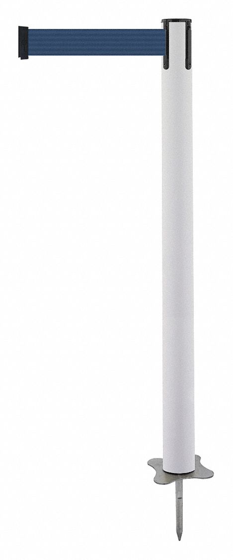 Spike Post, White Post, 43" H