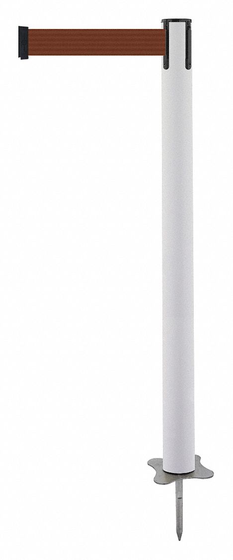 Spike Post, White Post, 43" H