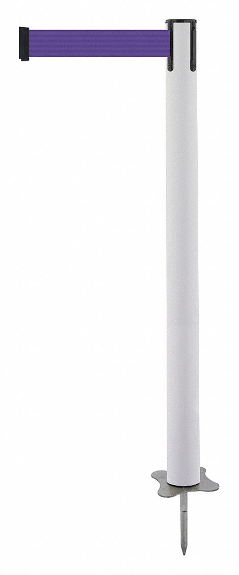 Spike Post, White Post, 43" H