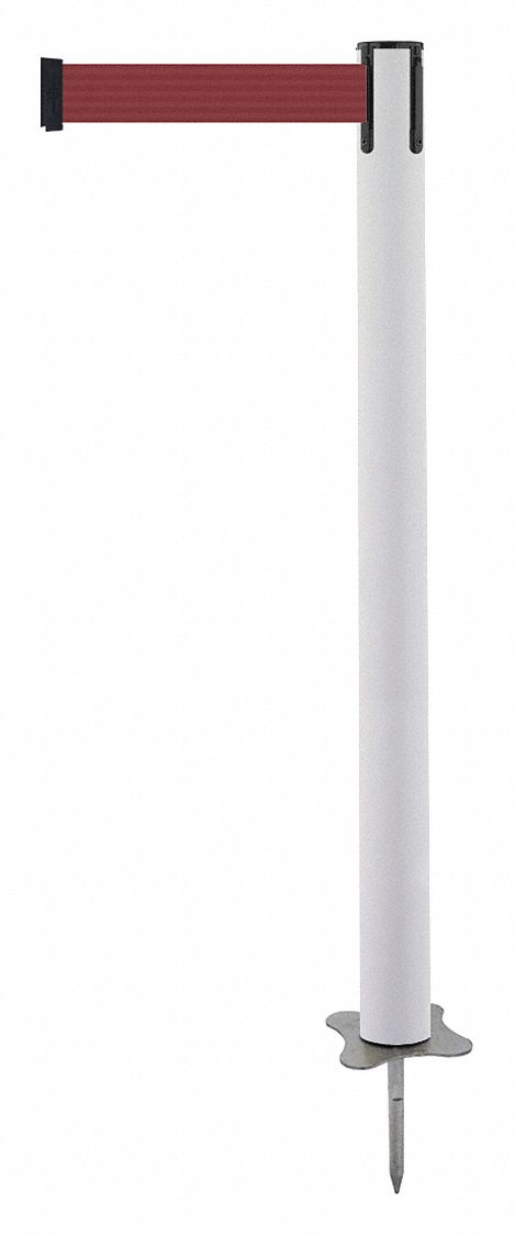 Spike Post, White Post, 43" H
