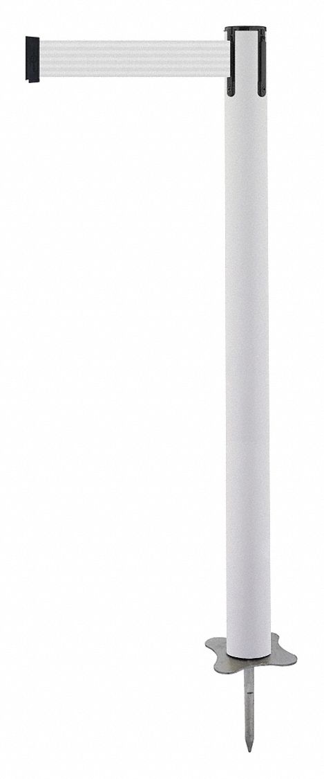 Spike Post, White Post, 43" H