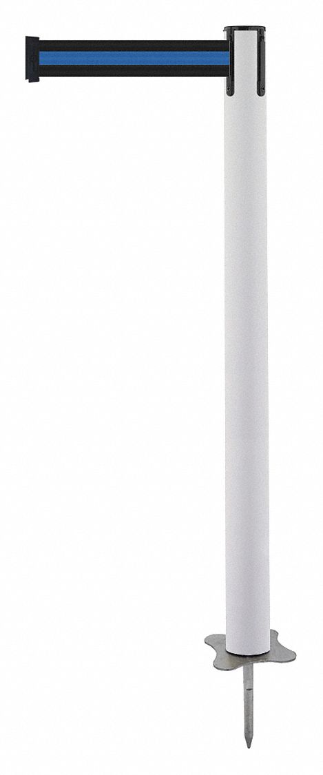 Spike Post, White Post, 43" H