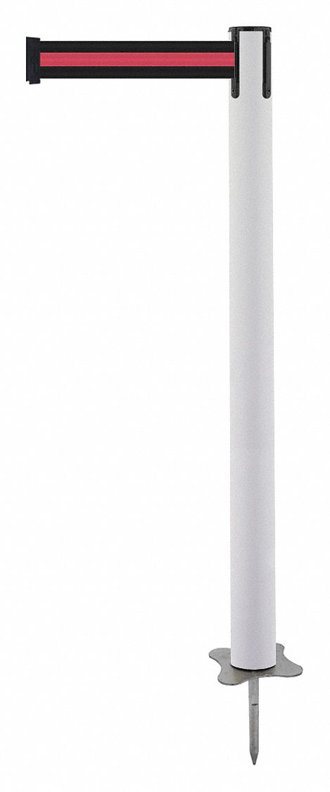 Spike Post, White Post, 43" H