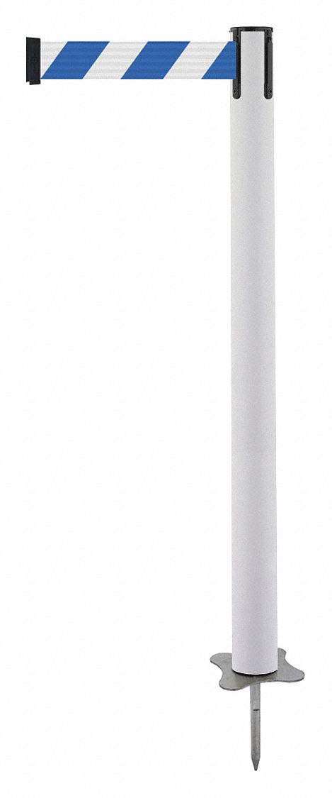 Spike Post, White Post, 43" H