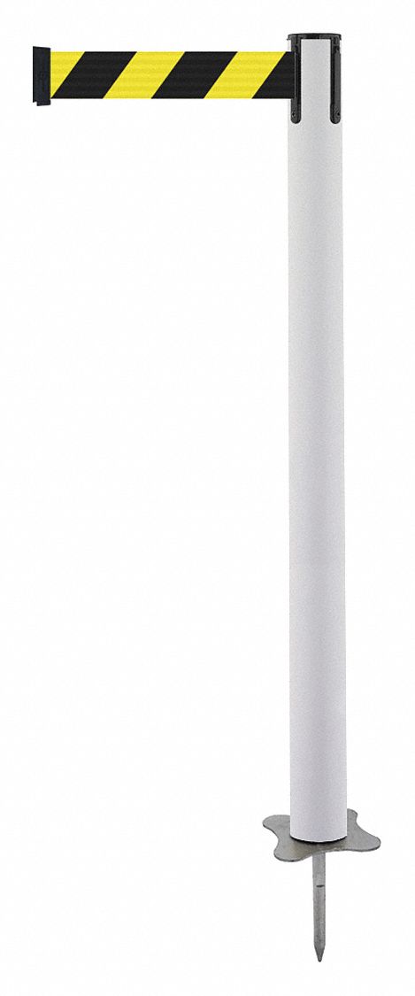 Spike Post, White Post, 43" H
