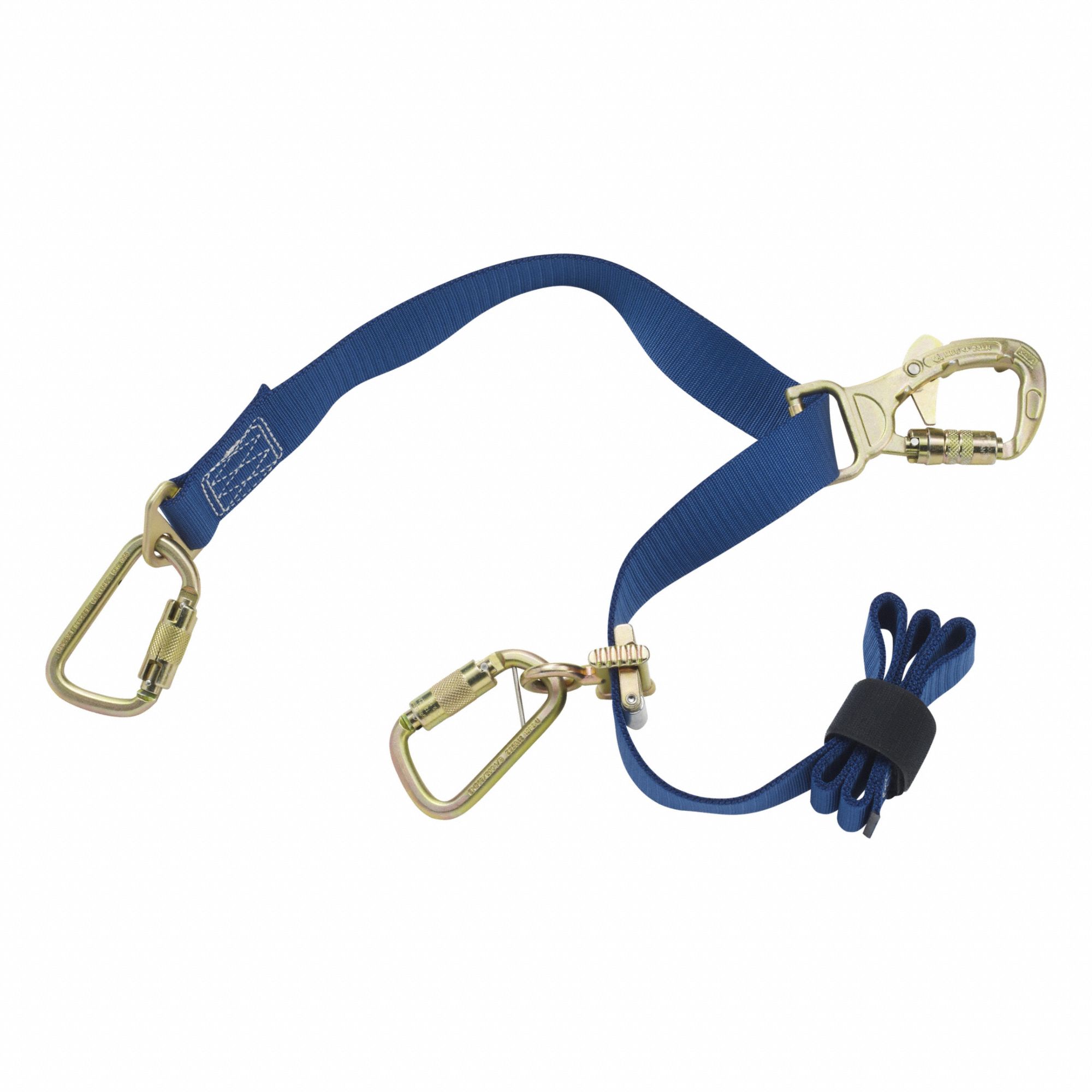 Pole Climbing Strap: 6 ft Lanyard Lg, Polyester, Polyester, Steel, 310 lb Wt Capacity