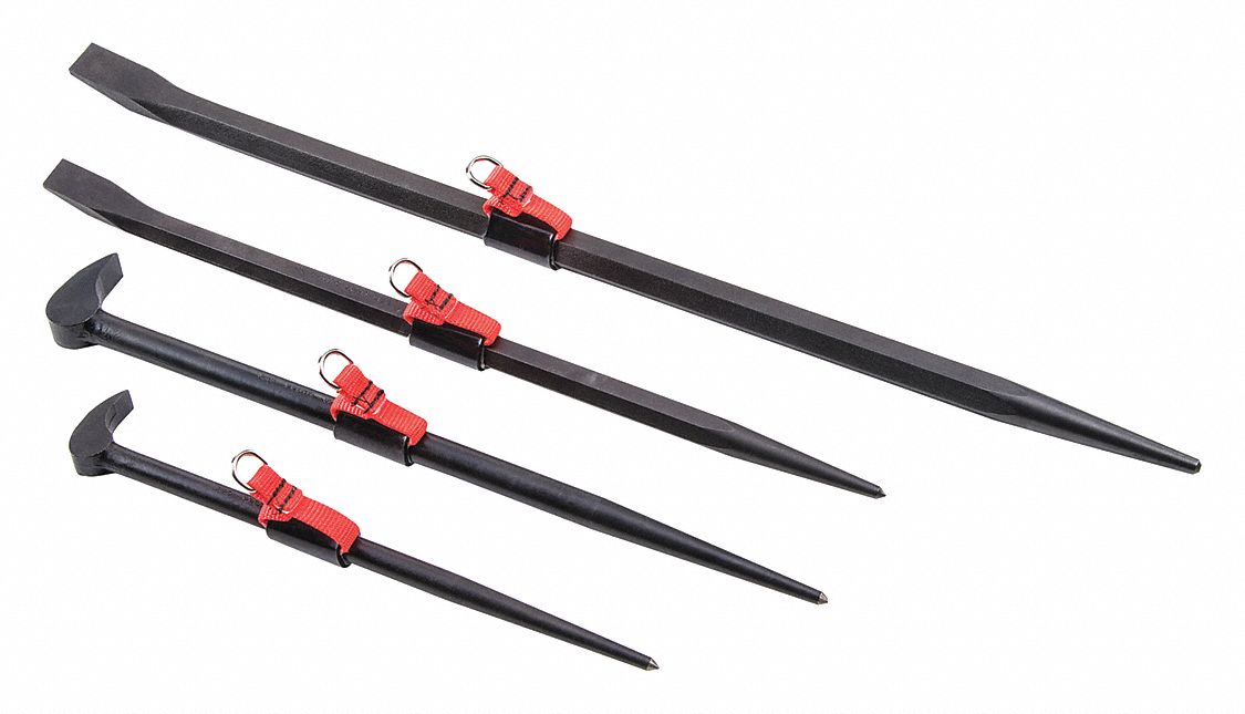 PRY BAR ROLLING HEAD 4 PC SET