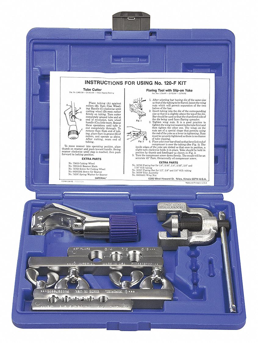 Katsu Metric & Imperial Flaring Tool Set of 4 CU AL Pipe Cutter 4-28 mm :  : Home Improvement