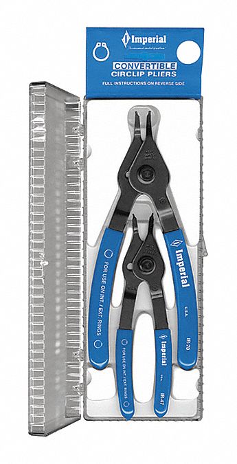 RETAINING RING PLIER SET,0 DEG,2 PC