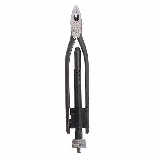 Safety Wire Twister Plier: 10 1/2 in Overall Lg, For 0.06 in Max Wire Dia,  Manual, CW, Black Oxide
