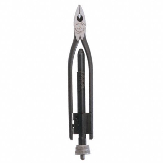 Safety Wire Twister Plier: 10 1/2 in Overall Lg, For 0.06 in Max Wire Dia,  Manual, CW, Black Oxide