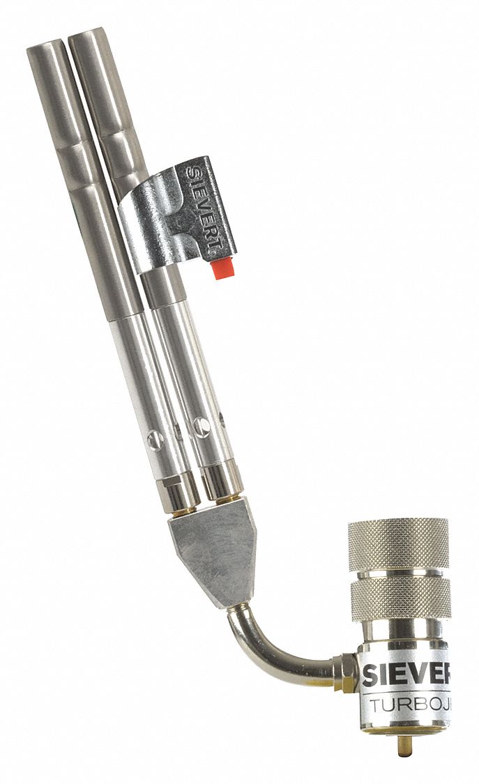 SIEVERT Swirl Torch Head, Butane, Propane, Instant On/Off, 3,572°F