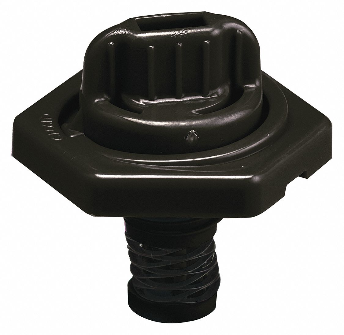 40AX79 - Breather Vent HDPE 1.50 in H Black