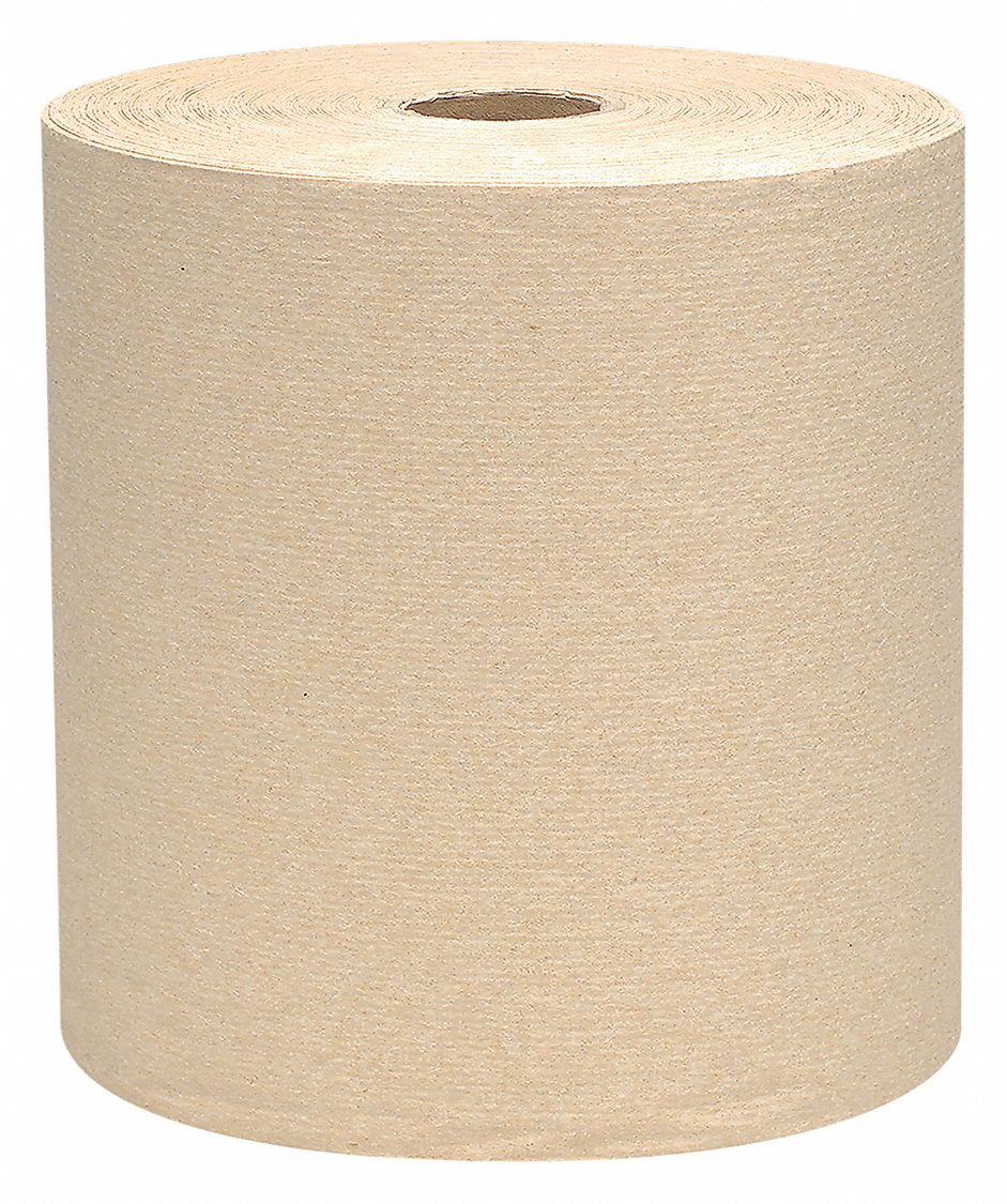 Paper Towel Roll, 800 ft., Brown, PK12
