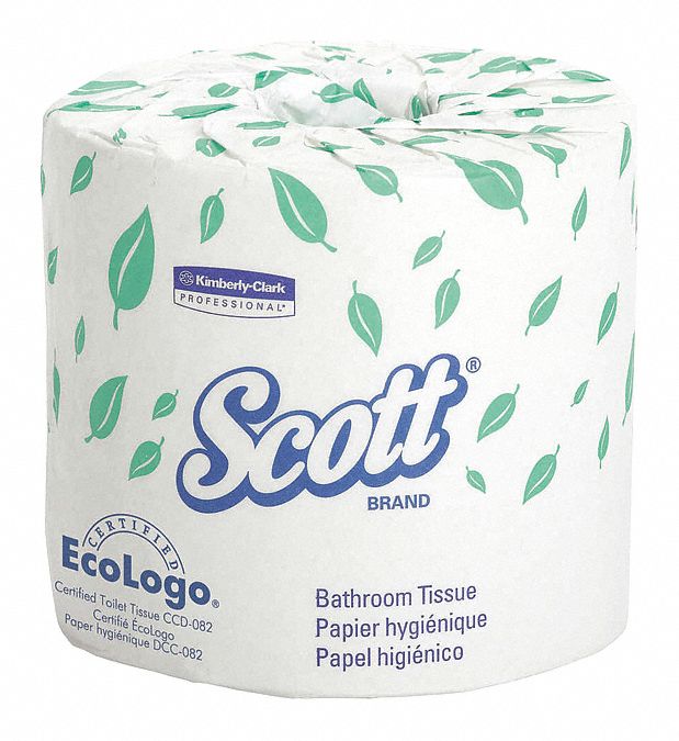 TOILET PAPER ROLL,2 PLY,183 FT,CA80